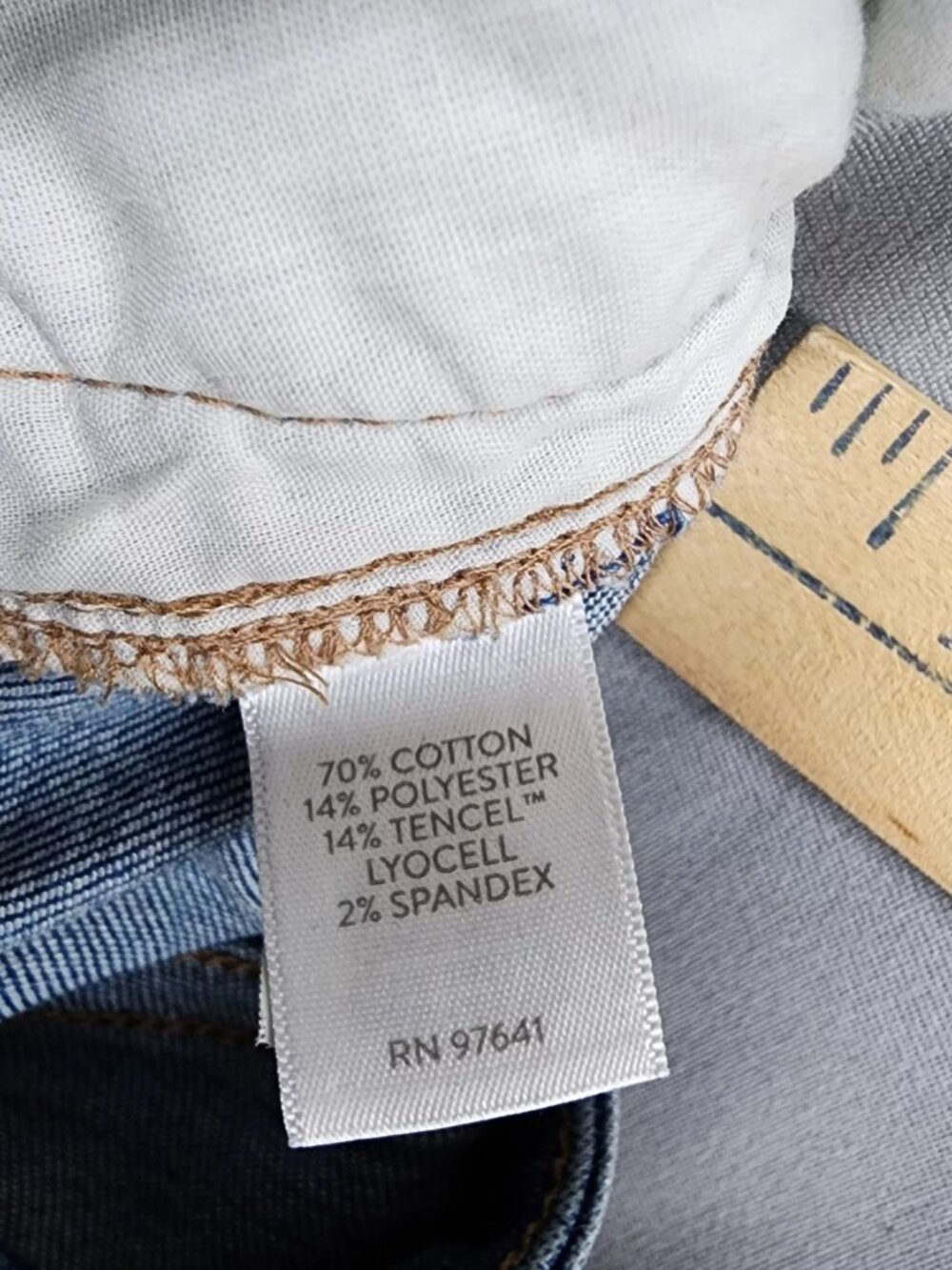 J. Jill Authentic Fit Slim Ankle Jeans Womens 14T Blue Stretch Mid Rise Denim - Picture 5 of 10